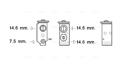 Клапан TRV кондиционера 4048KZ1 Polcar
