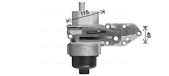 FD3669H AVA Радиатор АКПП