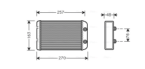 Radiador de forno (de aquecedor) Fiat Stilo 192