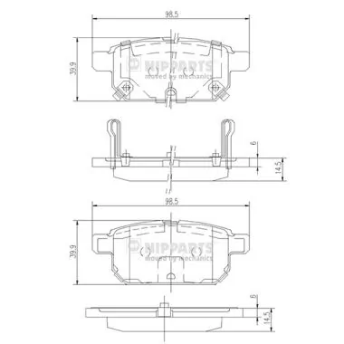 Купить 986494748 Bosch Колодки тормозные задние, дисковые