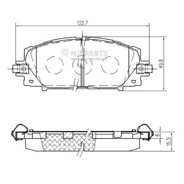 Передние тормозные колодки Toyota Prius 