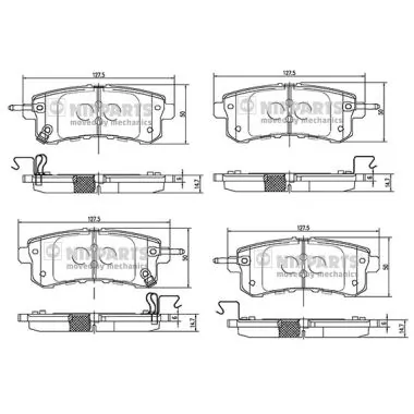 361510 Power Stop Колодки тормозные дисковые комплект