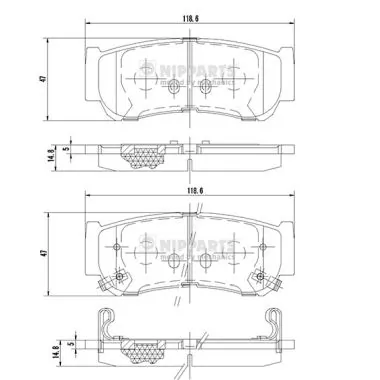 Купить FR257004 ASM Колодки тормозные задние, дисковые