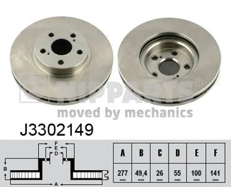 Передний тормозной диск Toko cars T2315138