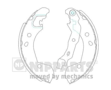 Барабанные колодки Toko cars T2514056