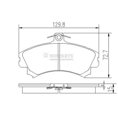 Передние тормозные колодки FR257106 ASM