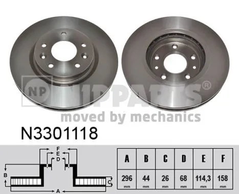 Диск тормозной передний на Nissan Qashqai II J11