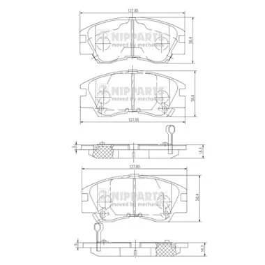 MP233J Mintye Колодки передние