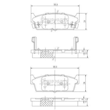 A663 TK Колодки тормозные дисковые комплект