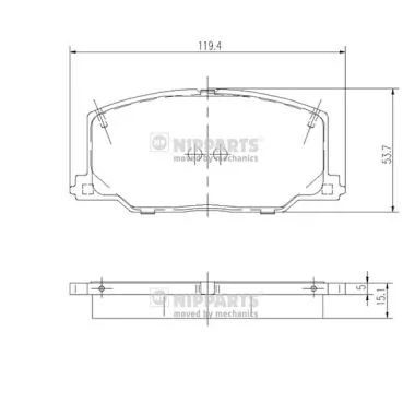 Колодки Lamda CJ1237LD цена, от 16.91 USD