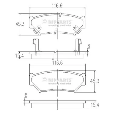 Колодки Mazda 1A513323Z цена, от 13.18 USD
