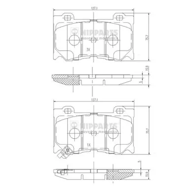 261346 Power Stop Колодки передние