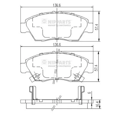 Колодки TK A483 цена, от 16.95 USD