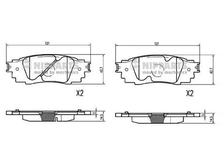 Compre Sapatas do freio traseiras de disco Toyota Rav4 