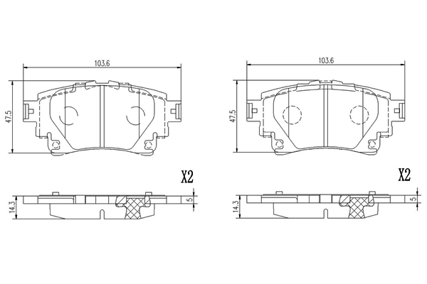  Sapatas do freio traseiras de disco Toyota RAV4 V SUV (A5) (2018 - 2026) V