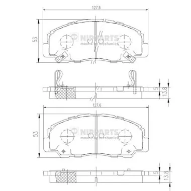 T2119007LD Toko cars Колодки передние