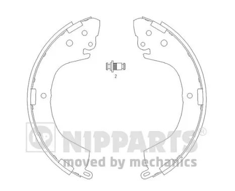 986487886 Bosch Барабанные тормозные колодки