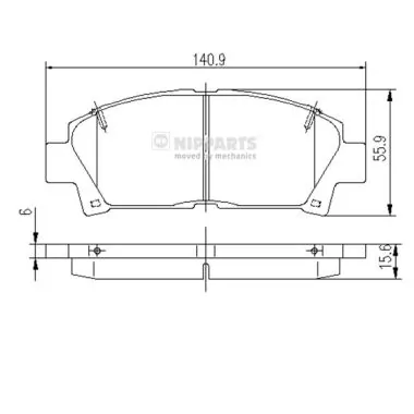 Колодки Toko cars CJ1263TOKO цена, от 17.92 USD