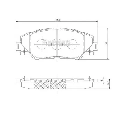Sapatas do freio dianteiras de disco Toyota RAV4 preço, a partir de 22,36 USD