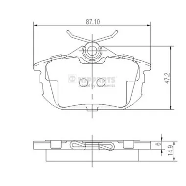 Колодки дисковые  Mintye MP412EA цена, от 20.27 USD
