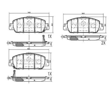 45022T8MG00SK1 Honda Колодки передние