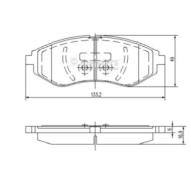Купить R14002 Tangun Колодки тормозные