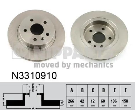 Задний тормозной диск AYD 1050238 цена, от 30.96 USD