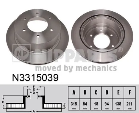 Купить 4615A097 Chrysler Диск тормозной задний
