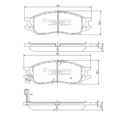 Колодки Nissan Almera CLASSIC седан (B10RS) (2006 - 2012) цена, от 18.78 USD