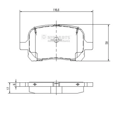 Колодки передние на Toyota Camry IV V20