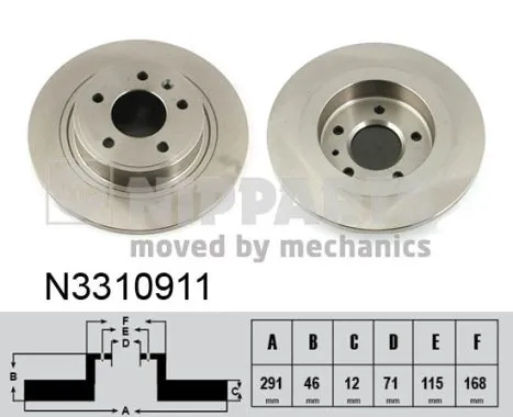 Задний тормозной диск Mikoda 1652S цена, от 41.31 USD