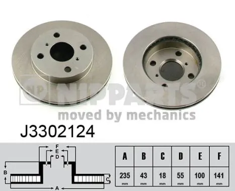 Передние тормозные диски T2315120 Toko cars