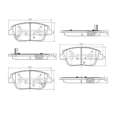 8550502603 Renault (RVI) Колодки передние