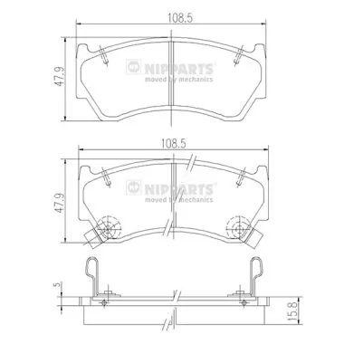 QF0357 Q-top Колодки передние