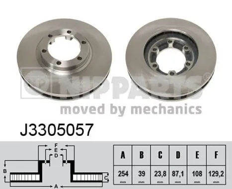 Тормоз дисковый передний Mitsubishi L 200 III пикап (K60, K70) (1996 - 2007) цена, от 26.76 USD
