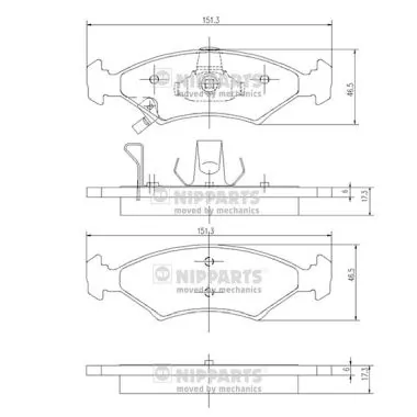 Купить QF0602 Q-top Колодки тормозные