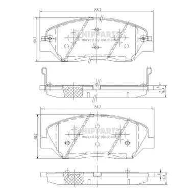 4813038C00 Ssang Yong Колодки передние