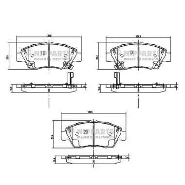 Купить 161394 Power Stop Колодки тормозные