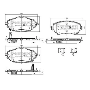 Тормозные колодки Hankook Frixa FPE156