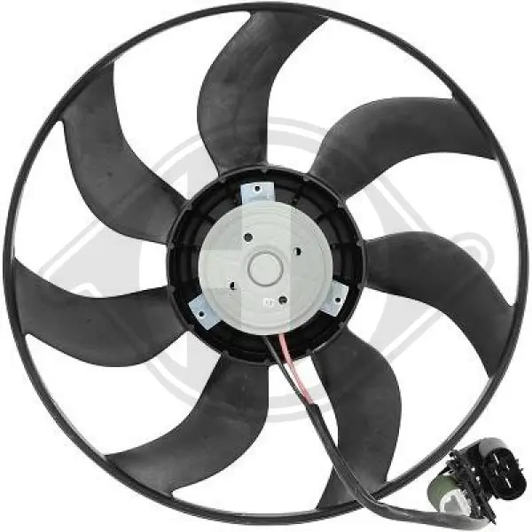 Ventilador elétrico de esfriamento montado (motor + roda de aletas) para Opel Astra J 