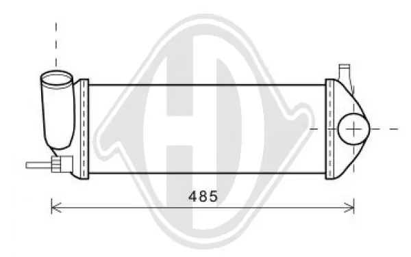Radiador de intercooler para Renault Kangoo II FW0