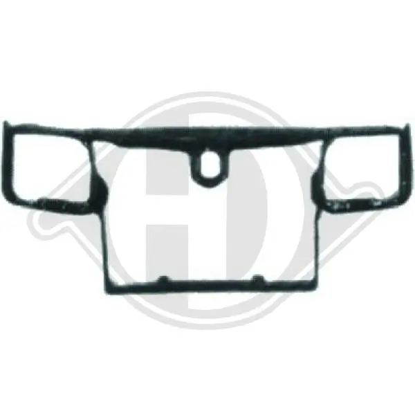 Suporte do radiador montado (painel de montagem de fixação das luzes) Mercedes C W202