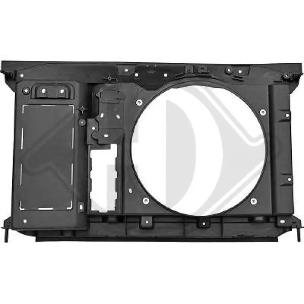 Suporte do radiador montado (painel de montagem de fixação das luzes) Citroen C4 UD