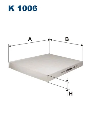 K1006 FILTRON Filtro de habitáculo original y equivalente