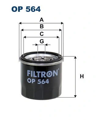 OP564 FILTRON Filtro de aceite original y equivalente