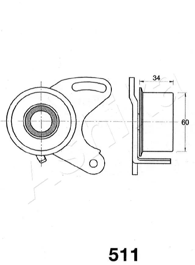 Ролик натяжителя ремня газораспределения Chrysler MD146186 цена, от 11.91 USD