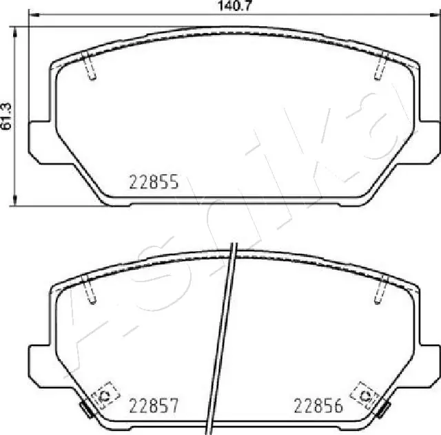 Передние тормозные колодки CKKH72 CTR
