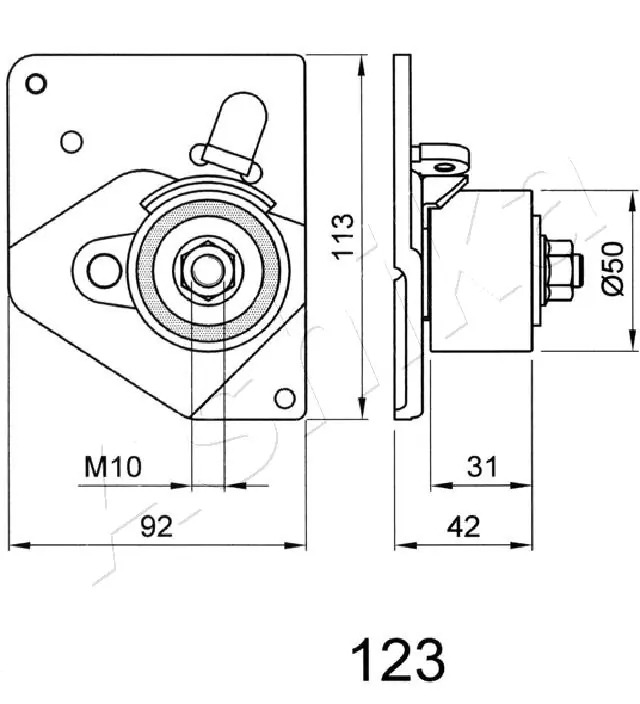  Rolo de reguladora de tensão da correia do mecanismo de distribuição de gás Suzuki Grand Vitara SUV (JB) (2005 - 2025) 