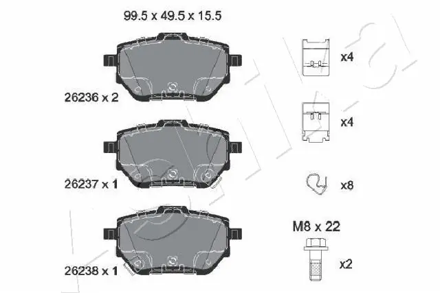 Купить CKT192 CTR Колодки тормозные задние, дисковые