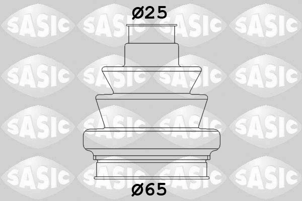 Bota de proteção interna de junta homocinética do semieixo dianteiro Opel Vectra 36